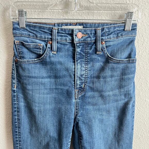 Madewell Curvy High Rise Skinny Jeans Women's 27 Moreaux Medium Wash Stretch - Picture 2 of 7